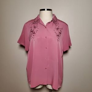 Claudia Richard Mauve Pink Blouse